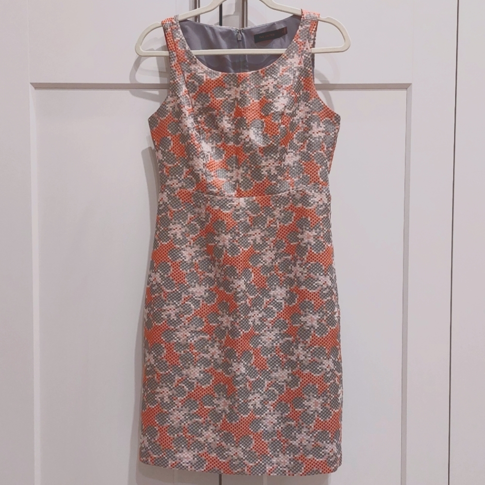 The Limited Red and Gray Sheath Dress - Size 4